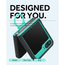 Karokstore Galaxy Z Flip 6 ile Uyumlu Kılıf Pop Prune Charcoal - ACS07857