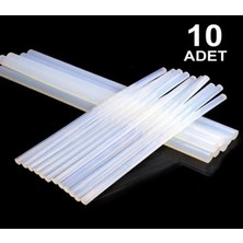 Karokstore Uygun Elektronik 10 Adet Mum Sıcak Silikon, 11MM - 30CM Kalın Şeffaf Silikon