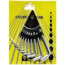 Karokstore Alyan Seti Mini Alyan Anahtarı Takımı 9 Parça Set Çelik Anahtar 9’lu