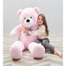 Karokstore Sevgiliye Özel Hediye - 140 cm Papyonlu Peluş Ayıcık... 140CMAYI (Pembe)