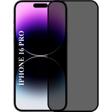 Elixem İphone 16 Pro Uyumlu Tam Kaplayan Hayalet Ekran Koruyucu Temperli Cam