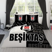 Karokstore Lisanslı Parçalı Logo BASKILI%100 Pamuk Nevresim Takımı, Çok Renkli, Çift Kişilik