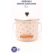 Karokstore Cupid Kalp Desenli Yoğurt/bakliyat Bakracı (20 Cm-3 Litre-Tüm Ocaklarla Uyumlu)