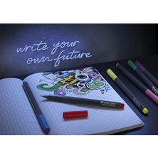 Karokstore Grip Finepen Ince Keçe Uçlu Kalem Seti, 15’li, 0.4 Mm, Metal Destekli Uç, Ergonomik Gövde, Cetvel ve Şablon Uyumlu, Özel Kutulu