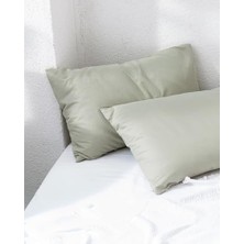 Karokstore MANON%100 Pamuk 2'li Yastık Kılıfı Seti Yeşil