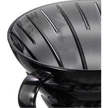 Karokstore V60 02 Plastik Dripper ve 40’lı Filtre Kağıdı Seti, Siyah Şeffaf 3lü Paket