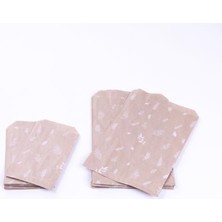 Karokstore Yaprak Desenli Kese Kağıdı, Kraft 11X20-100 Adet