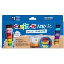 Karokstore Akrilik Paint Marker Su Bazli Fırça Uçlu 18'li