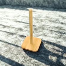 Karokstore Bambu Kağıt Havlu Tutucu – Doğal Ahşap, Sağlam ve Şık Tasarım