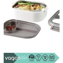 Karokstore Bento 550ML Lunchbox Tek Katlı Bölmesiz Çelik Sefer Tası Yemek Kutusu (Pembe)