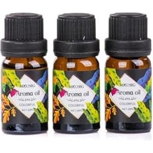 Karokstore 3’lü Esansiyel Uçucu Yağ 3X10ML Colorful Kokulu Buhurdanlık Yağı Set, Difüzör, Banyo ve Oda Kokusu
