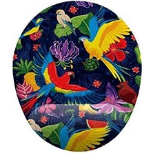 Karokstore Papağan Desenli Bilek Destekli Mouse Pad