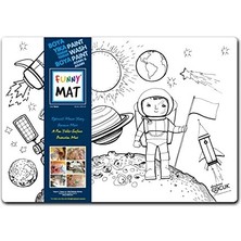 Karokstore Akademi Çocuk Mat 4 Lü Set 1 (Dinozorlar Çağı, Uzay, Iş Makineleri Taşıtlar)