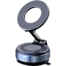 Karokstore Yükseltilmiş 360° Vakumlu Manyetik Telefon Tutucu, Vakumlu Manyetik Telefon Tutacağı, Araba/spor Salonu/ayna/pürüzsüz Yüzey Için Katlanabilir Cep Tutucu, ile (Siyah)