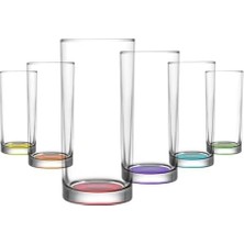 Karokstore Renkli Tabanlı 6'lı Meşrubat Bardağı