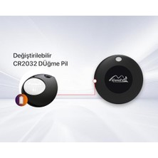 Karokstore Lifetag ile Uyumlu Mfı Lisanslı Smart Tag Akıllı Takip Cihazı - Siyah