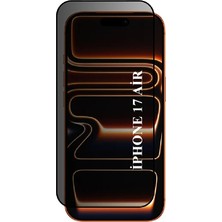 Elixem İphone 17 Air Uyumlu Tam Kaplayan Hayalet Ekran Koruyucu Temperli Cam
