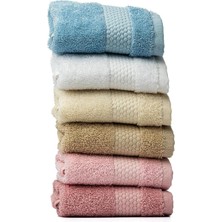 Karokstore Soley | Minerva |%100 Doğal Pamuklu 6'lı Çok Renkli Misafir Havlu Seti Asorti