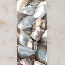 Karokstore Romano Mermer Servislik 14X14X1.76 cm Beyaz