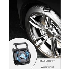 Karokstore 2 Adet Mini Taşınabilir LED Çok Fonksiyonlu Fener, Yüksek Lümen, Cob Anahtarlık, Dış Mekan Için Şarj Edilebilir Acil Durum Işığı, Mini Kamp Feneri (2)