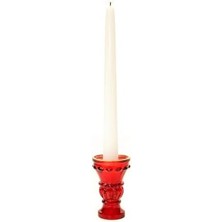 Karokstore Kırmızı Kristal Şamdan Mumluk (Tekli)