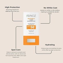 Karokstore Sinoz Nemlendirici Şeffaf Stick Güneş Kremi SPF50+ 15 gr