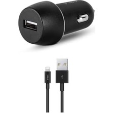Karokstore Smartcharger 2.1A Araç Şarj Aleti + Lightning Kablo Siyah