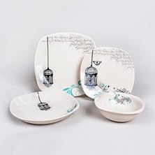 Karokstore Retro Yemek Takımı 24 Parça 6 Kişilik