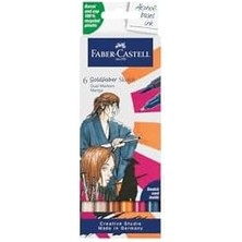 Karokstore Gofa Manga Markör Seti, 6’lı, Çift Uçlu, 0.6 mm  Uç, Kalıcı Mürekkep, Alkol Bazlı, Geri Dönüşümlü Gövde