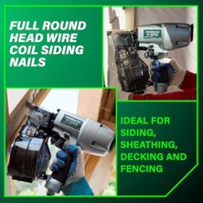 Karokstore Hpt Yan Tarama Çivileri | 1-3/4 Inç X.092 | 15 Derece | Tam Yuvarlak Baş | Halka Şaft | Tel Bobin | Daldırma Galvanizli | 3.600 Adet | 13363HPT