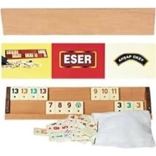 Karokstore Ağaç Cilalı Okey Takımı Büyük Boy