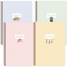 Karokstore 16,5X22,5 80 Yaprak Çizgili Karton Kapak Spiral Defter