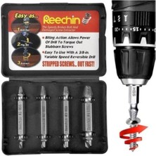 Karokstore Easy Out 4lü Sökme Takımı - Hasar Görmüş Vida Çıkarıcı