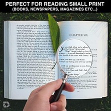 Karokstore Deluxe Products Klasik Elde Taşınır Büyüteç - Seyahat Için Taşınabilir Kompakt Tasarım ve Küçük Baskı ve Hobi Okumaları Okumak Için 3x Büyütmeli 3" Cam Lens, Siyah, (SON-DP-8119)