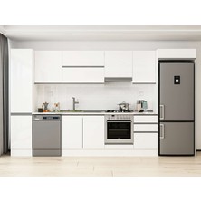 Alvinka 385X222 cm Hg_j Mutfak Dolabı Beyaz Beyaz MBB-E90B45S50-1