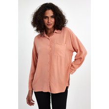 Yakamor Kadın Oversıze Poplin Gömlek