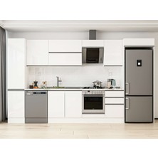 Alvinka 375X222 cm Hg_j Mdf Mutfak Dolabı Beyaz Beyaz MBB-E80B45S50-2