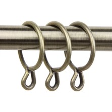 Karokstore Rod Desyne Halkalar, 10 Adet, 3,5 Cm, Antik Pirinç