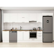 Alvinka 370X222 cm Mbr_c Mutfak Dolabı Beyaz Beyaz MB-E80S50S40-1