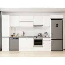 Alvinka 370X222 cm Hg_j Mdf Mutfak Dolabı Beyaz Beyaz MBB-E80B45S45-1
