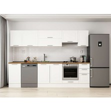 Alvinka 295X210 cm Mbr_c Mdf Mutfak Dolabı Beyaz Beyaz M-E90S45S40-1