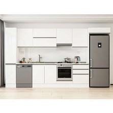 Alvinka 380X222 cm Hg_j Mdf Mutfak Dolabı Beyaz Beyaz MBB-E80B40S60-1