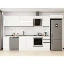 Alvinka 375X222 cm Hg_j Mdf Mutfak Dolabı Beyaz Beyaz MB-E90S40S45-2
