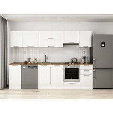 Alvinka 290X210 cm Mbr_c Mdf Mutfak Dolabı Beyaz Beyaz M-E80S45S45-1