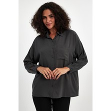 Yakamor Kadın Oversıze Poplin Gömlek