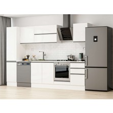 Alvinka 305X210 cm Hg_j Mdf Mutfak Dolabı Beyaz Beyaz MB-E90B45S50-2