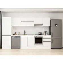 Alvinka 320X210 cm Hg_j Mdf Mutfak Dolabı Beyaz Beyaz MB-E90B60S50-1