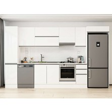 Alvinka 375X222 cm Hg_j Mdf Mutfak Dolabı Beyaz Beyaz MBB-E90B45S40-1