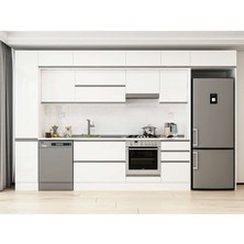 Alvinka 370X240 cm Hg_j Mdf Mutfak Dolabı Beyaz Beyaz MBB-E80B40S50-1