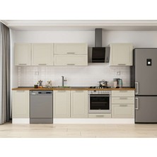 Alvinka 305X210 cm Mbr_c Mutfak Dolabı Beyaz Kumtaşı M-E80S45S60-2